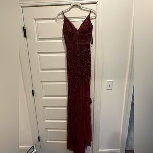 Sherri Hill 52515 wine dress size 0